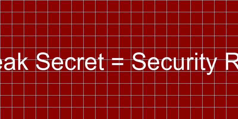 Weak Secret Risks